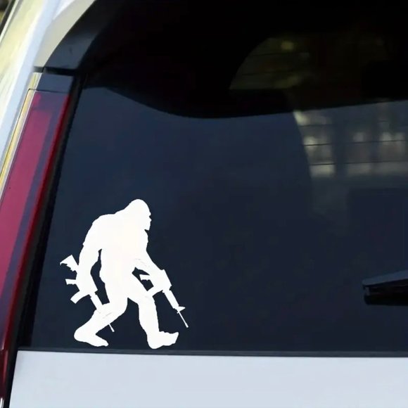 Bigfoot Packing AR’s Sasquatch Vinyl Sticker, White or Black - Picture 4 of 7
